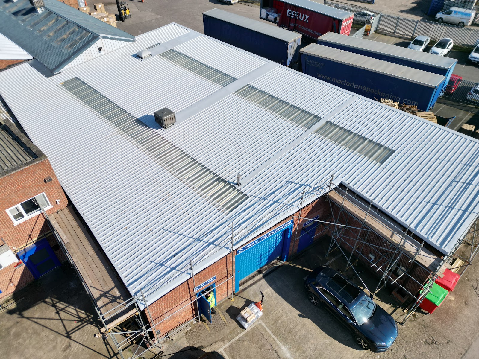 Commercial cladding & re-roof by Morgan Roofing